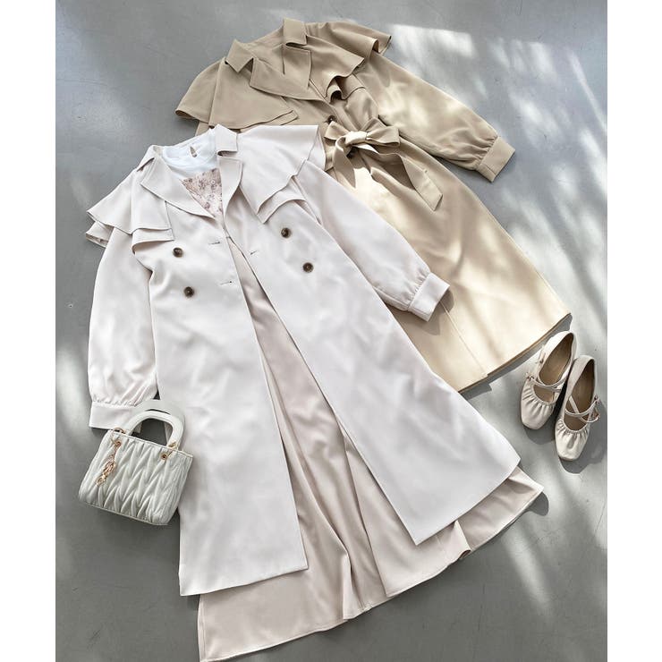 ドレープフリルトレンチコート | MAJESTIC LEGON  | 詳細画像31 