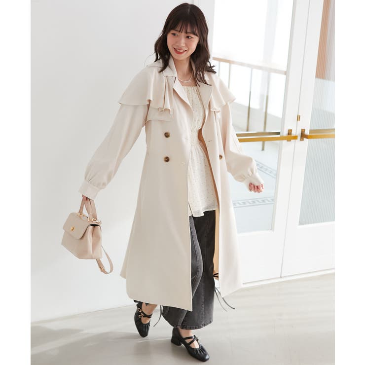 ドレープフリルトレンチコート | MAJESTIC LEGON  | 詳細画像5 