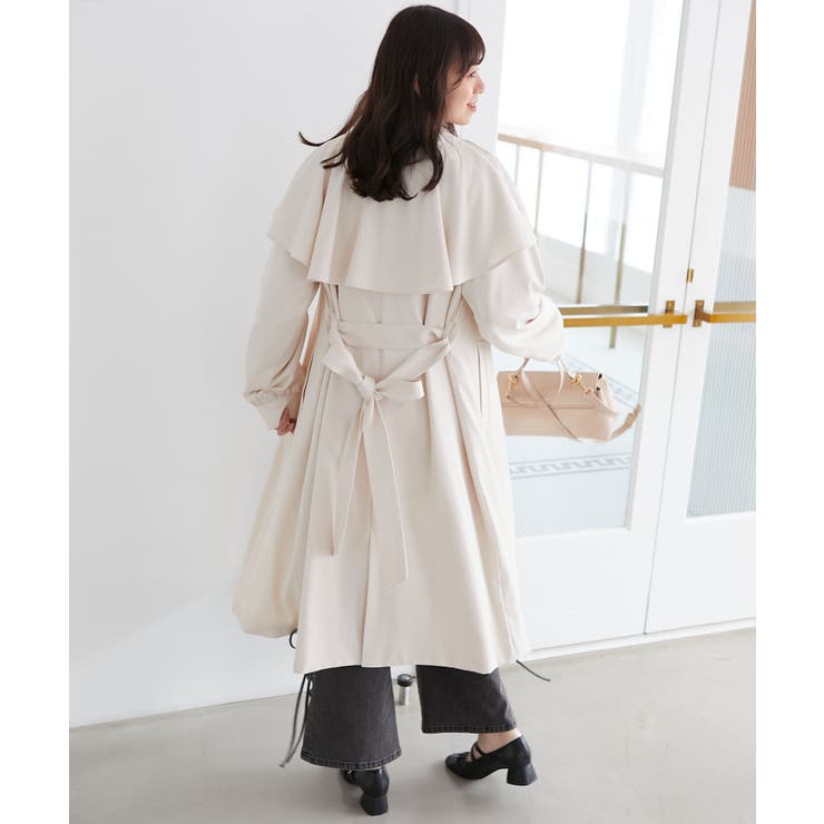 ドレープフリルトレンチコート | MAJESTIC LEGON  | 詳細画像6 