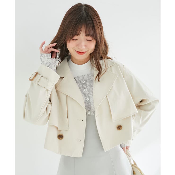 ショートトレンチコート | MAJESTIC LEGON  | 詳細画像13 