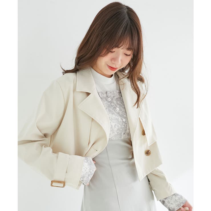 ショートトレンチコート | MAJESTIC LEGON  | 詳細画像14 