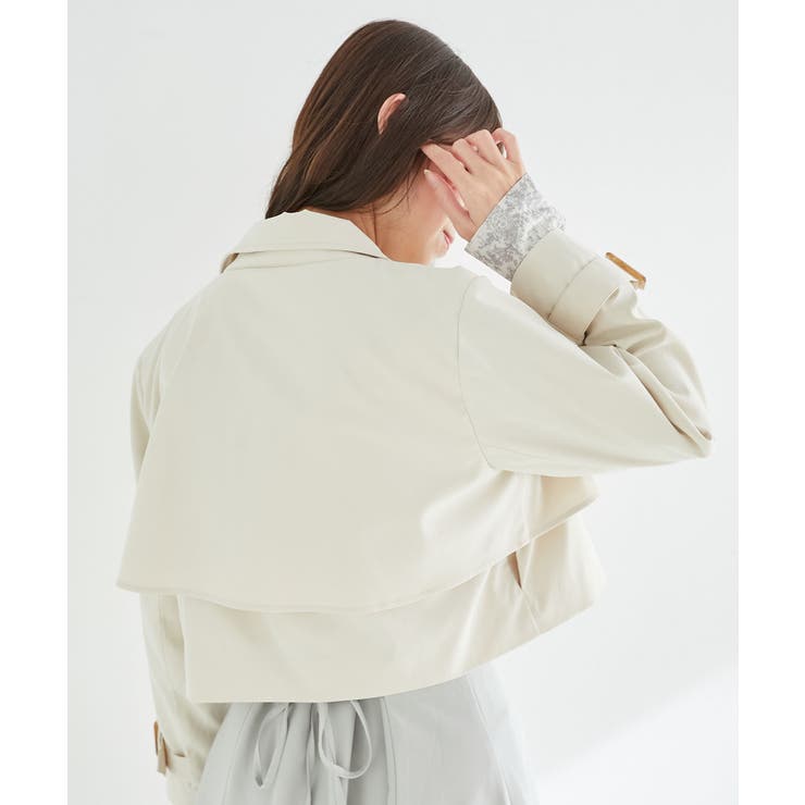 ショートトレンチコート | MAJESTIC LEGON  | 詳細画像15 