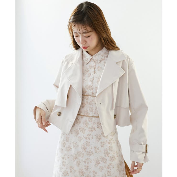 ショートトレンチコート | MAJESTIC LEGON  | 詳細画像2 