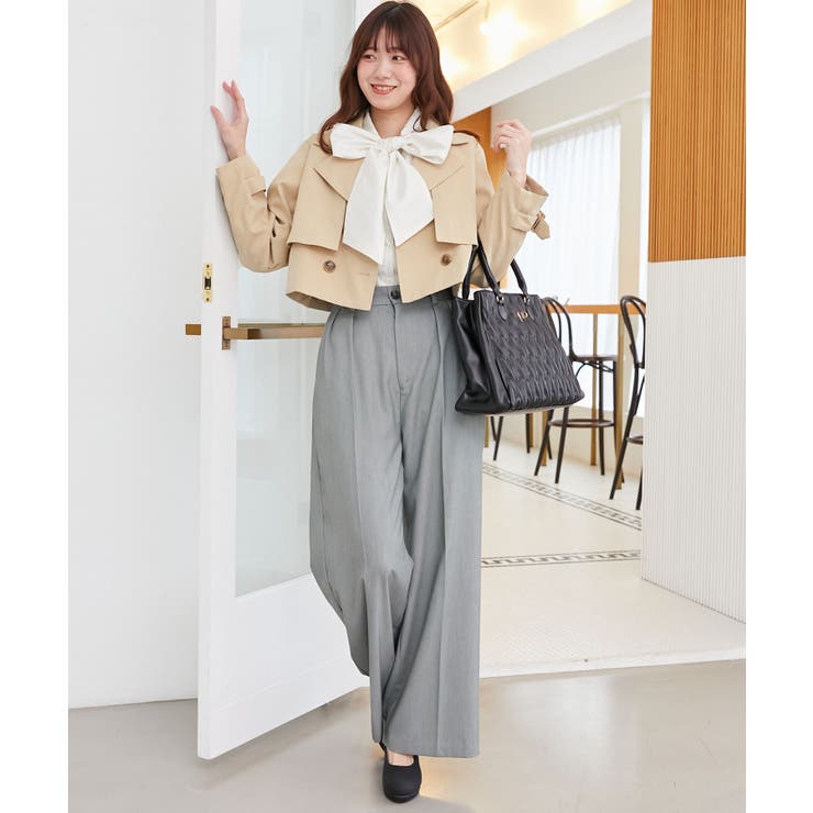 ショートトレンチコート | MAJESTIC LEGON  | 詳細画像20 