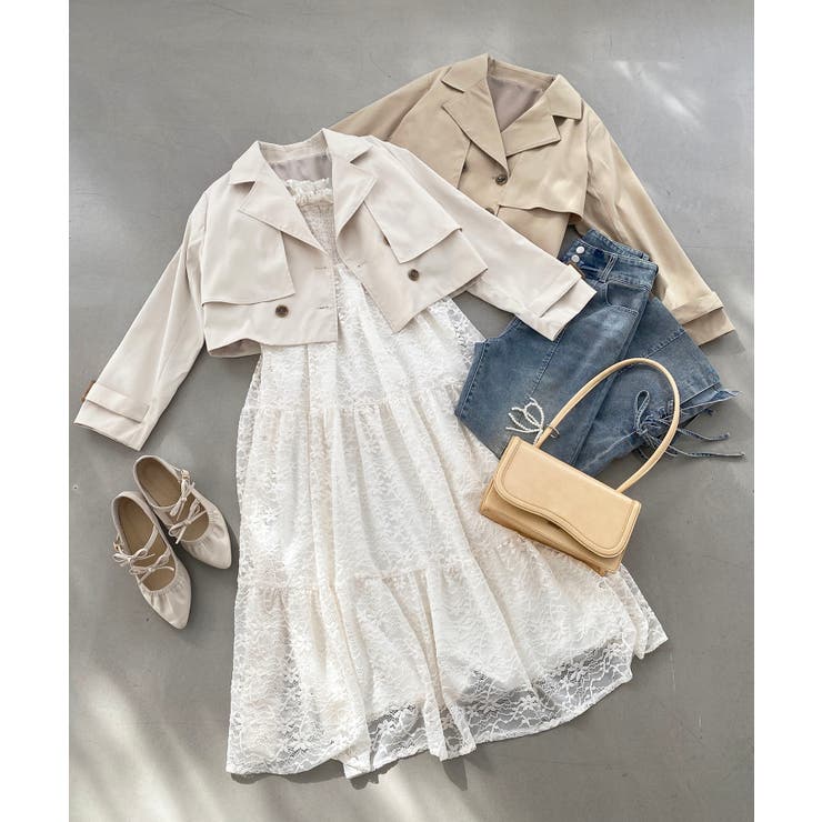 ショートトレンチコート | MAJESTIC LEGON  | 詳細画像30 