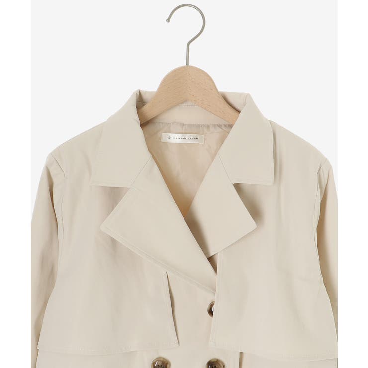 ショートトレンチコート | MAJESTIC LEGON  | 詳細画像35 