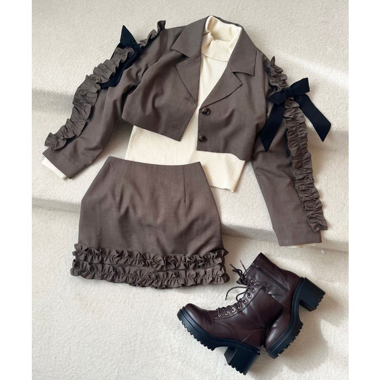 ブローチセットホイップフリルジャケット | MAJESTIC LEGON  | 詳細画像1 