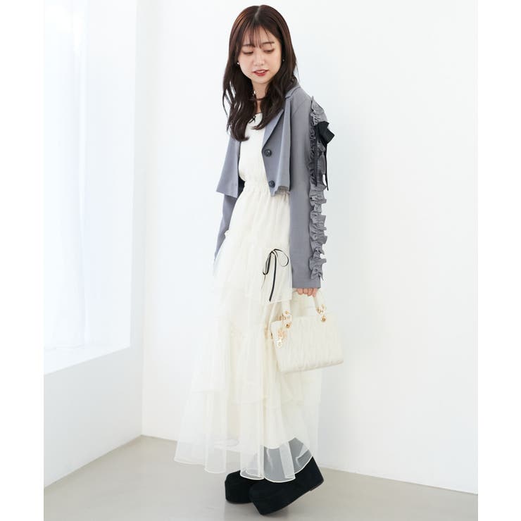 ブローチセットホイップフリルジャケット | MAJESTIC LEGON  | 詳細画像11 