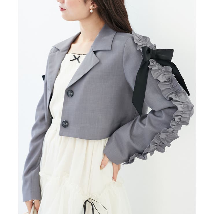 ブローチセットホイップフリルジャケット | MAJESTIC LEGON  | 詳細画像14 