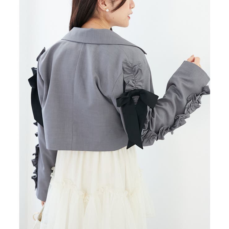 ブローチセットホイップフリルジャケット | MAJESTIC LEGON  | 詳細画像15 