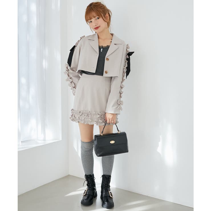 ブローチセットホイップフリルジャケット | MAJESTIC LEGON  | 詳細画像2 