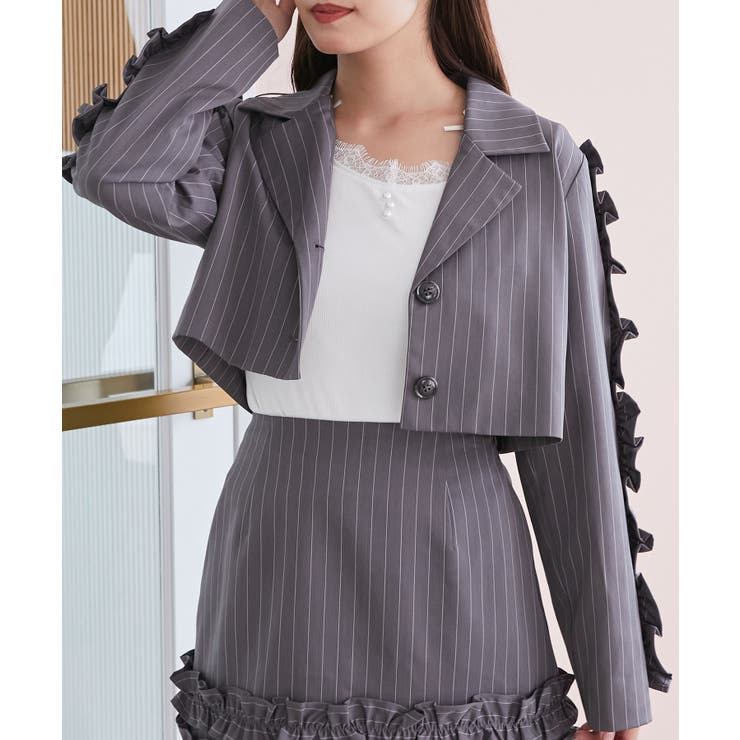 ブローチセットホイップフリルジャケット | MAJESTIC LEGON  | 詳細画像20 