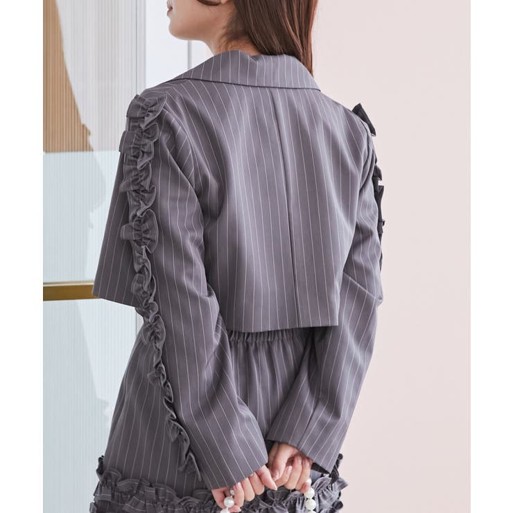 ブローチセットホイップフリルジャケット | MAJESTIC LEGON  | 詳細画像22 