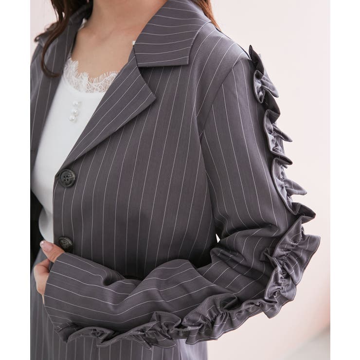 ブローチセットホイップフリルジャケット | MAJESTIC LEGON  | 詳細画像23 