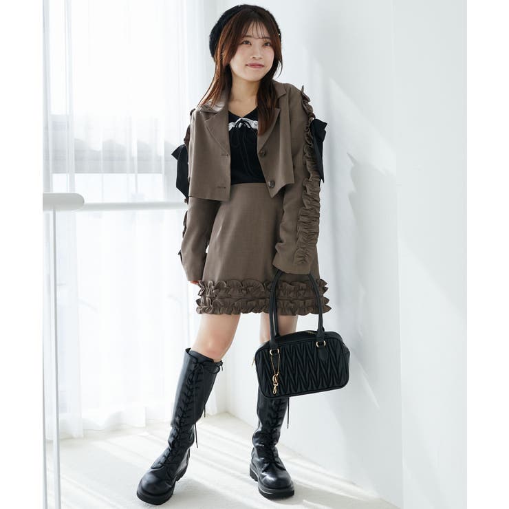 ブローチセットホイップフリルジャケット | MAJESTIC LEGON  | 詳細画像24 