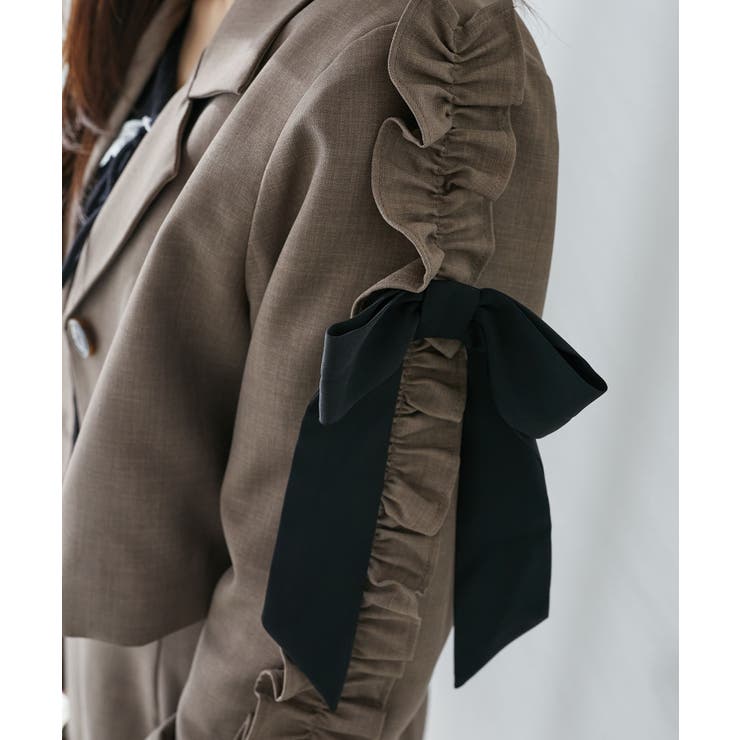 ブローチセットホイップフリルジャケット | MAJESTIC LEGON  | 詳細画像32 