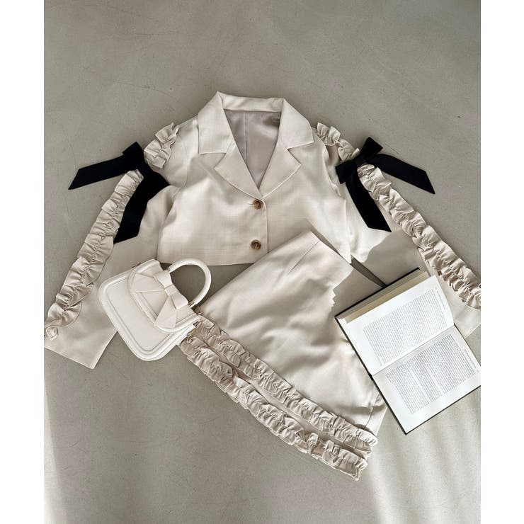 ブローチセットホイップフリルジャケット | MAJESTIC LEGON  | 詳細画像34 