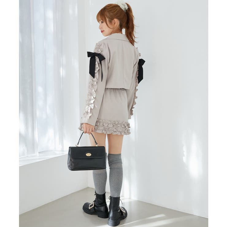 ブローチセットホイップフリルジャケット | MAJESTIC LEGON  | 詳細画像4 