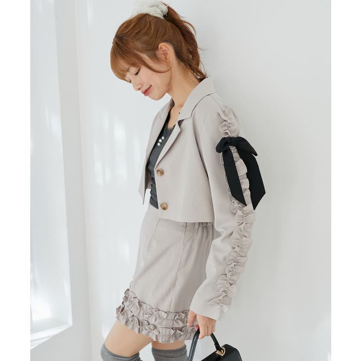 ブローチセットホイップフリルジャケット | MAJESTIC LEGON  | 詳細画像6 