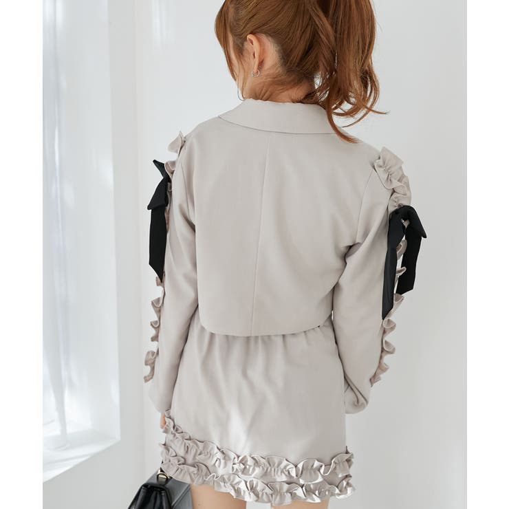 ブローチセットホイップフリルジャケット | MAJESTIC LEGON  | 詳細画像8 