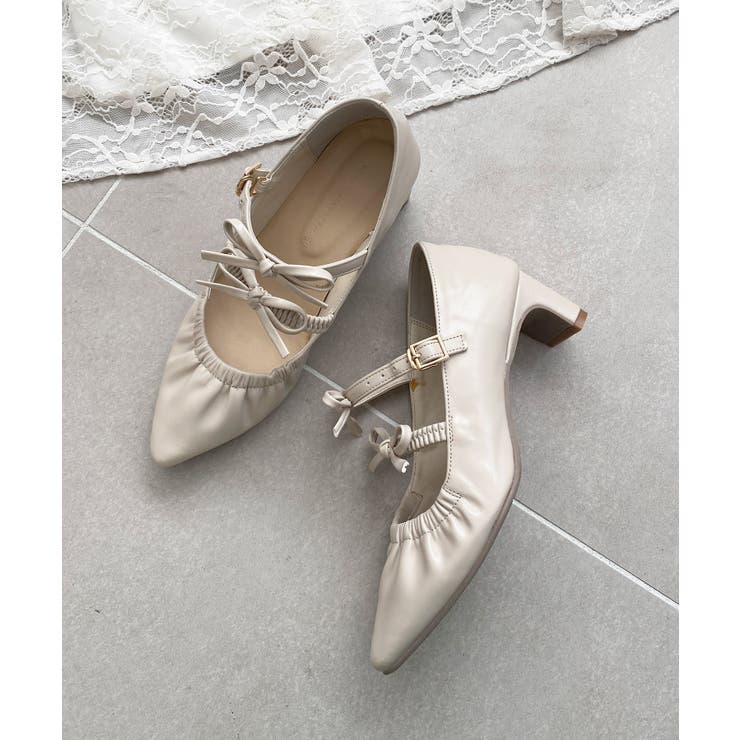 ダブルリボンギャザーパンプス | MAJESTIC LEGON  | 詳細画像10 