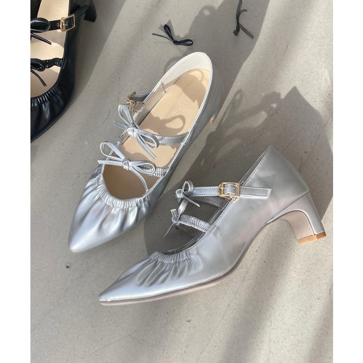 ダブルリボンギャザーパンプス | MAJESTIC LEGON  | 詳細画像15 