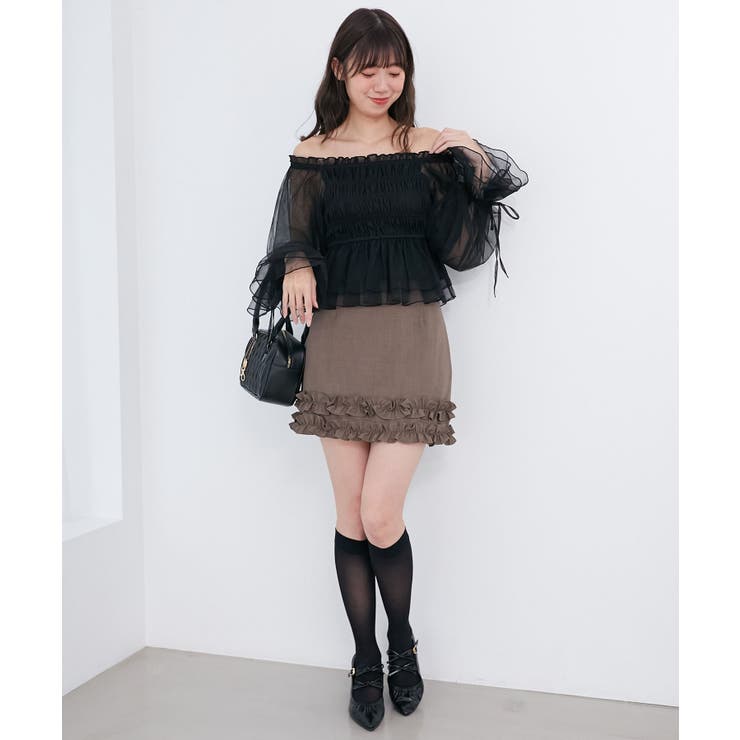 ダブルリボンギャザーパンプス | MAJESTIC LEGON  | 詳細画像20 