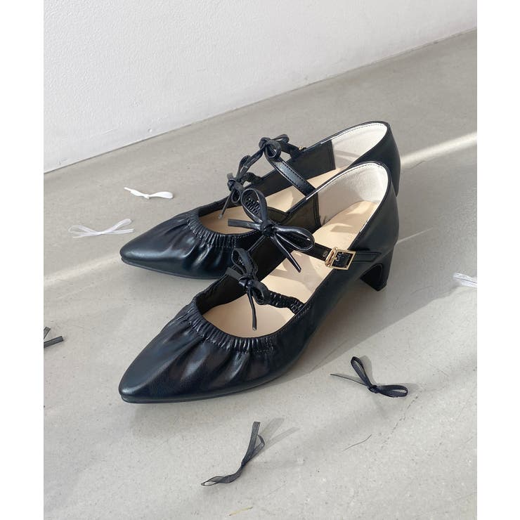 ダブルリボンギャザーパンプス | MAJESTIC LEGON  | 詳細画像24 