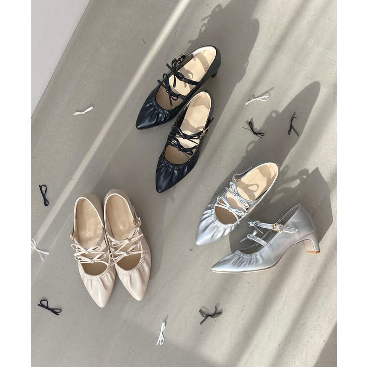 ダブルリボンギャザーパンプス | MAJESTIC LEGON  | 詳細画像26 