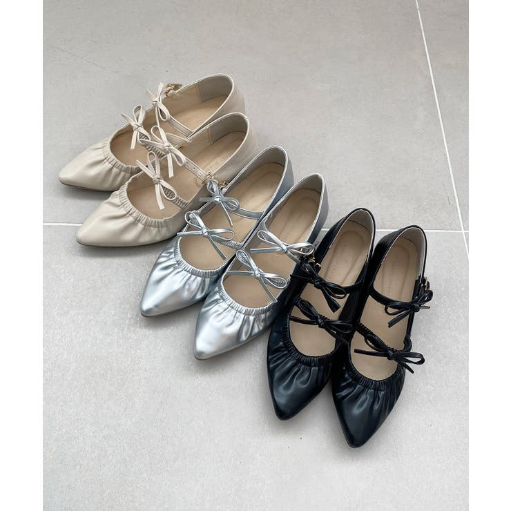 ダブルリボンギャザーパンプス | MAJESTIC LEGON  | 詳細画像27 