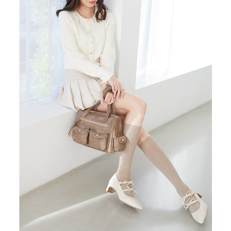 ダブルリボンギャザーパンプス | MAJESTIC LEGON  | 詳細画像3 