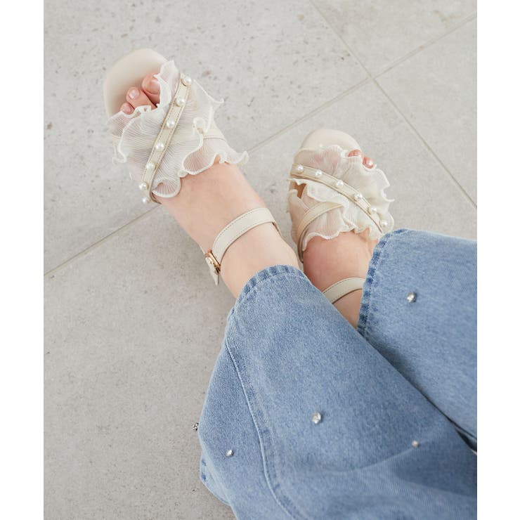 パールシアーフリルサンダル | MAJESTIC LEGON  | 詳細画像12 