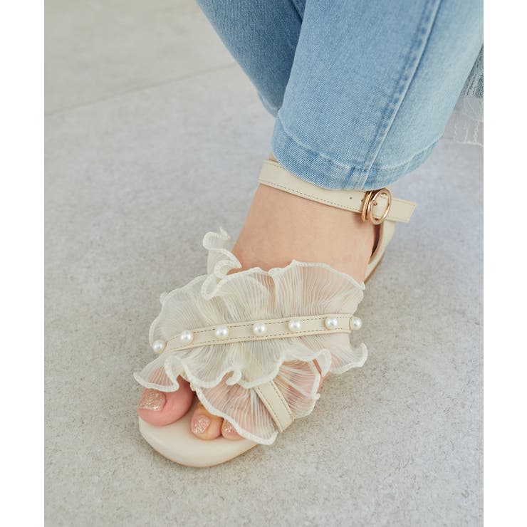 パールシアーフリルサンダル | MAJESTIC LEGON  | 詳細画像14 