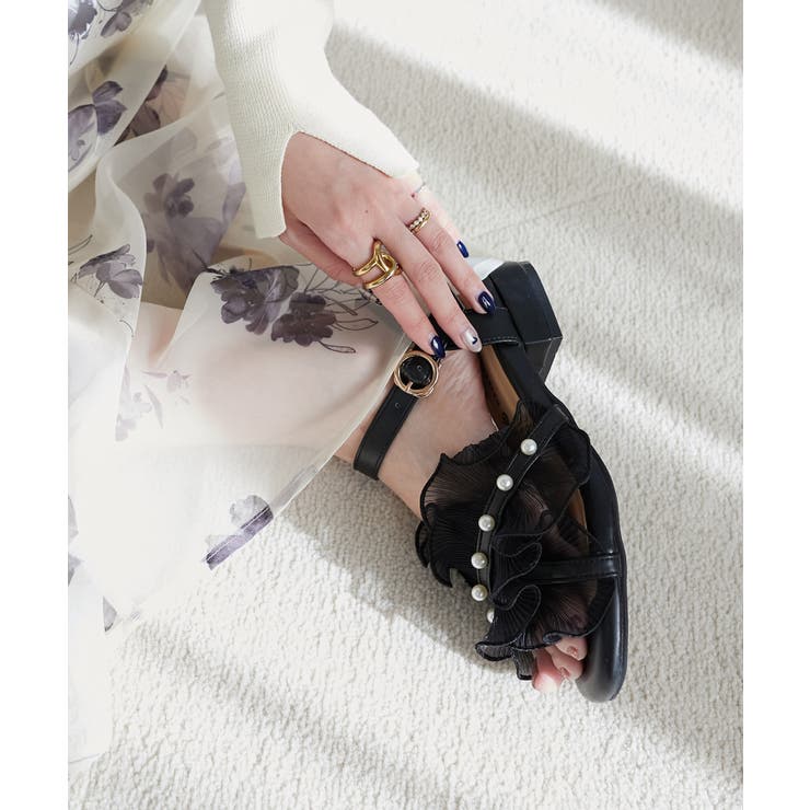 パールシアーフリルサンダル | MAJESTIC LEGON  | 詳細画像19 