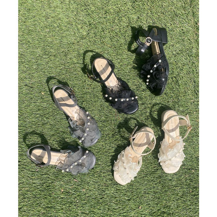 パールシアーフリルサンダル | MAJESTIC LEGON  | 詳細画像2 