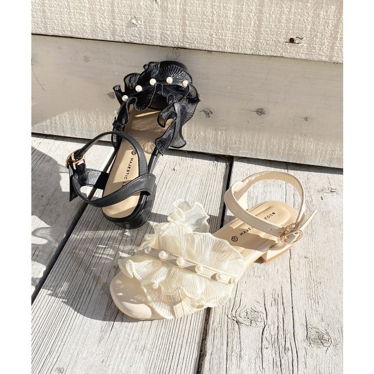 パールシアーフリルサンダル | MAJESTIC LEGON  | 詳細画像21 