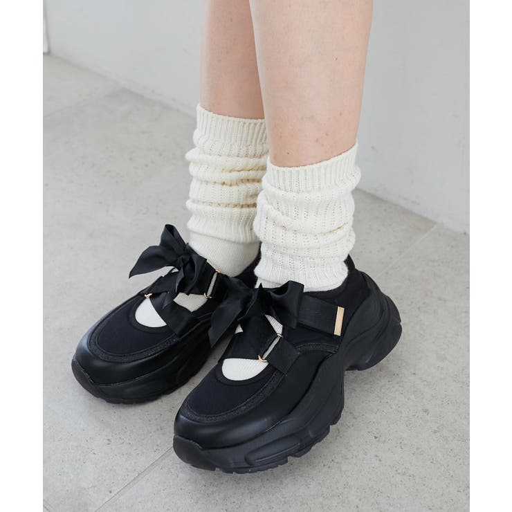 ブラック | ベルクロリボンスニーカー | MAJESTIC LEGON 