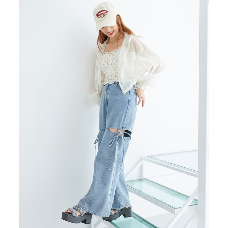 シアービジュー厚底サンダル | MAJESTIC LEGON  | 詳細画像12 