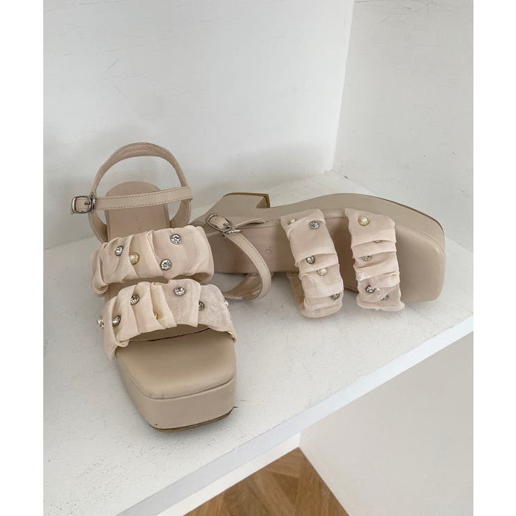 シアービジュー厚底サンダル | MAJESTIC LEGON  | 詳細画像20 