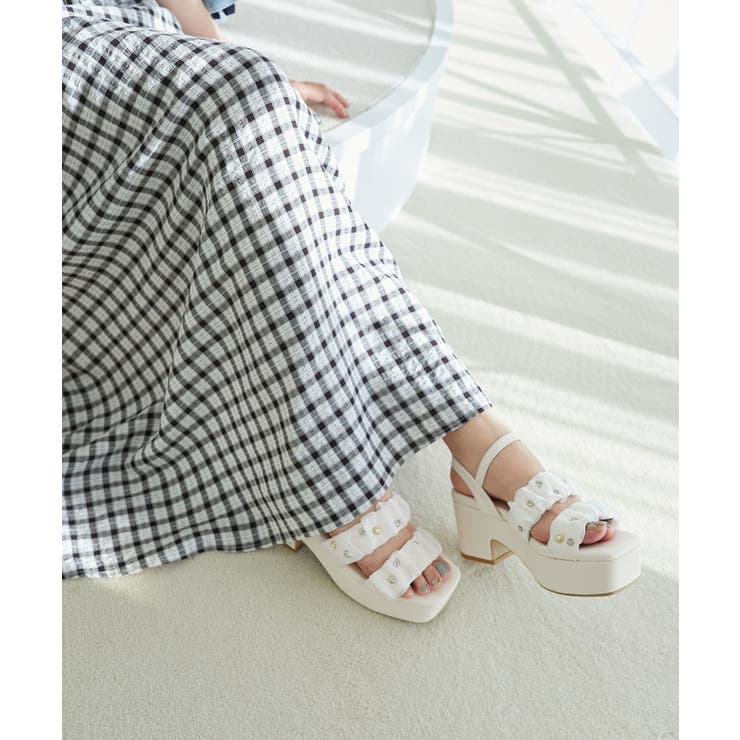 シアービジュー厚底サンダル | MAJESTIC LEGON  | 詳細画像3 