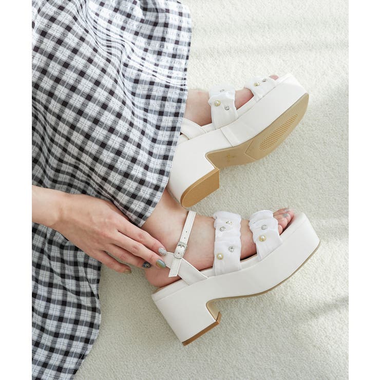 シアービジュー厚底サンダル | MAJESTIC LEGON  | 詳細画像5 