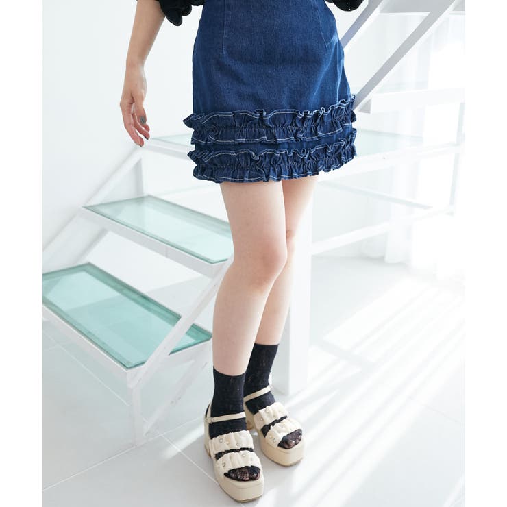 シアービジュー厚底サンダル | MAJESTIC LEGON  | 詳細画像7 