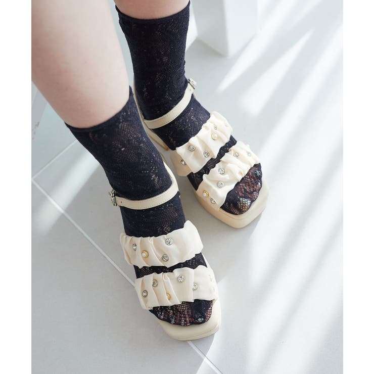 シアービジュー厚底サンダル | MAJESTIC LEGON  | 詳細画像9 