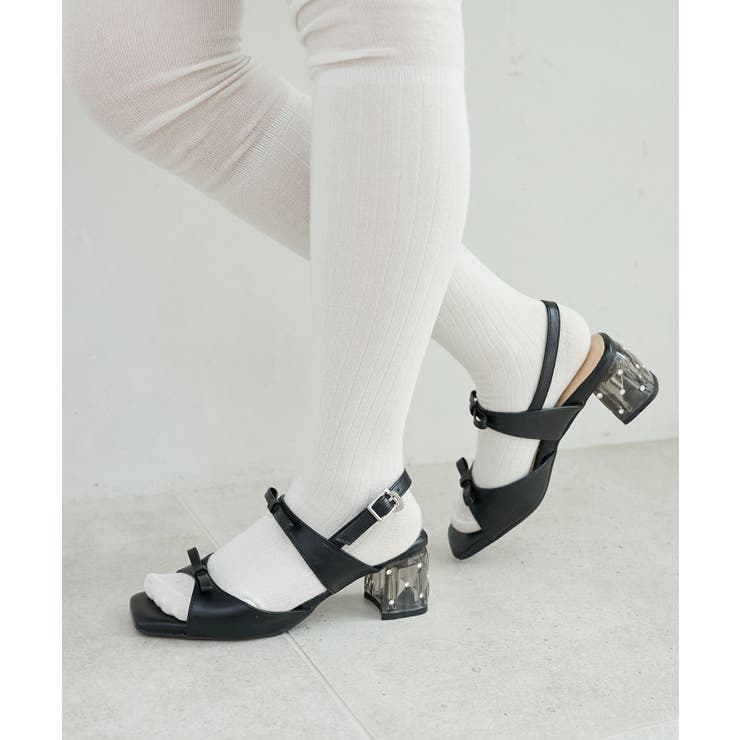 クリアビジューヒールリボンサンダル | MAJESTIC LEGON  | 詳細画像12 