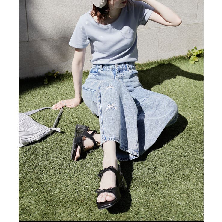 クリアビジューヒールリボンサンダル | MAJESTIC LEGON  | 詳細画像13 