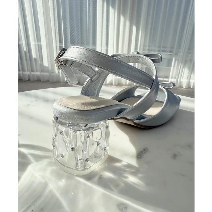 クリアビジューヒールリボンサンダル | MAJESTIC LEGON  | 詳細画像20 