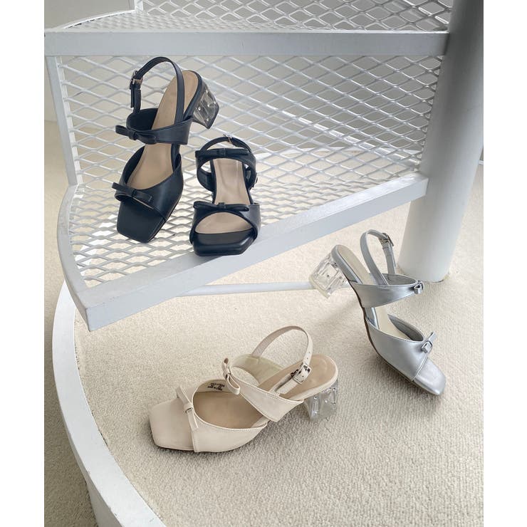 クリアビジューヒールリボンサンダル | MAJESTIC LEGON  | 詳細画像21 