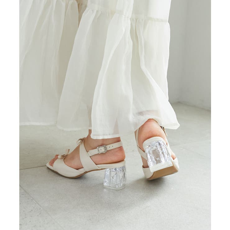 クリアビジューヒールリボンサンダル | MAJESTIC LEGON  | 詳細画像5 