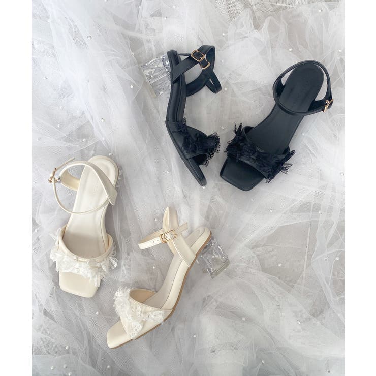 パールクリアヒールリボンサンダル | MAJESTIC LEGON  | 詳細画像15 