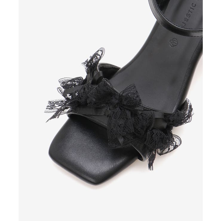 パールクリアヒールリボンサンダル | MAJESTIC LEGON  | 詳細画像22 